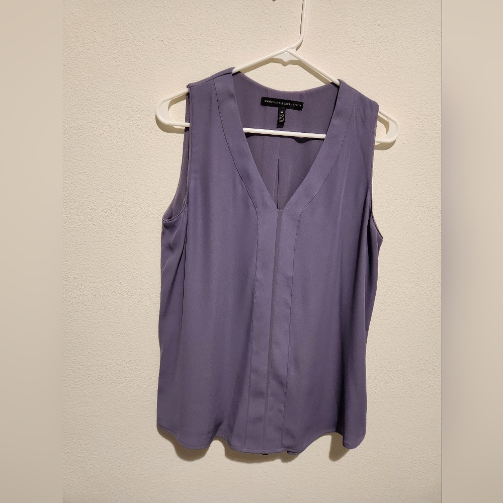 WHBM Sleeveless Blouse Purple Size 10